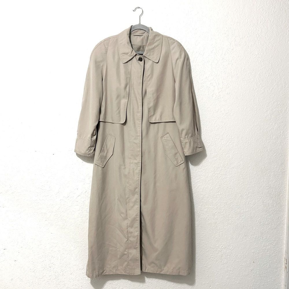 J Gallery beige trench coat size 10